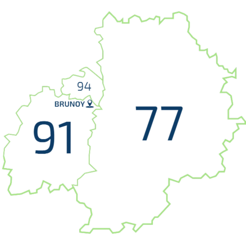 Carte zone d’intervention Omeco – Omeco Énergie – Essonne (91)